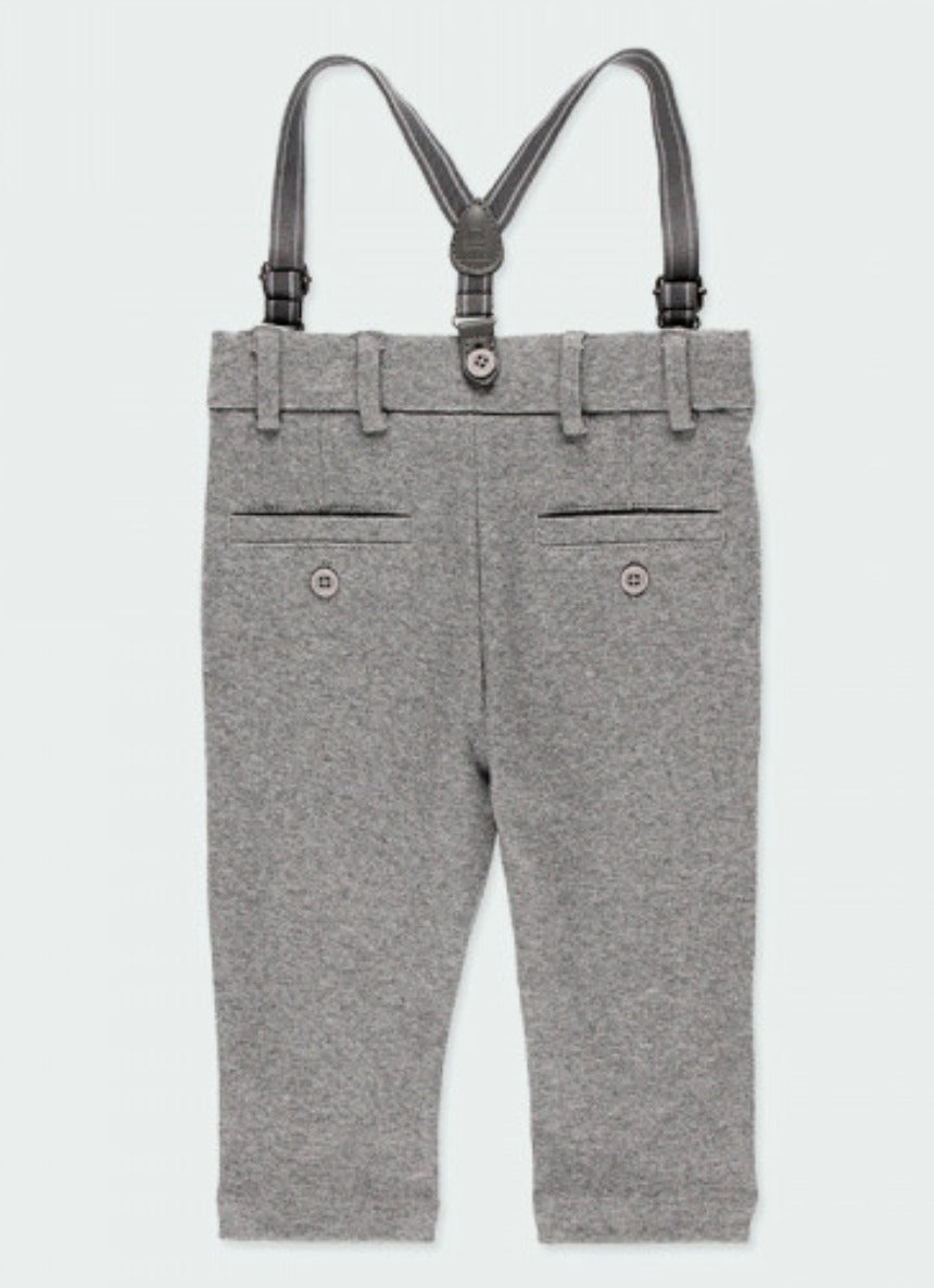 Suéter con rombos y pantalón tirantes 713113