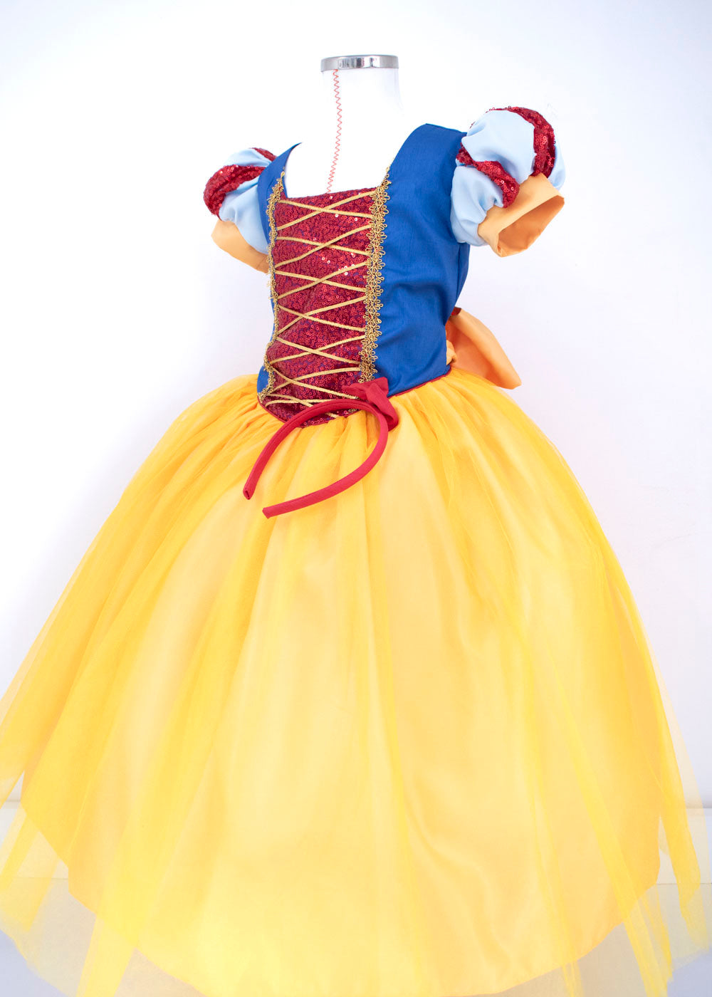 Vestido de niña de blancanieves hot sale