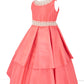 Vestido en capas coral