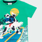Playera verde de surf 324076