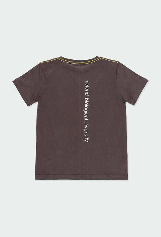 Playera manga corta gris 514145