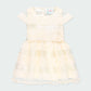 Vestido con encaje  ivory 704012