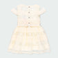 Vestido con encaje  ivory 704012