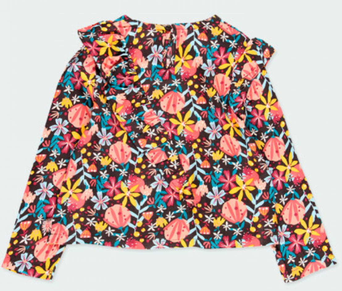 Blusa con flores 413020