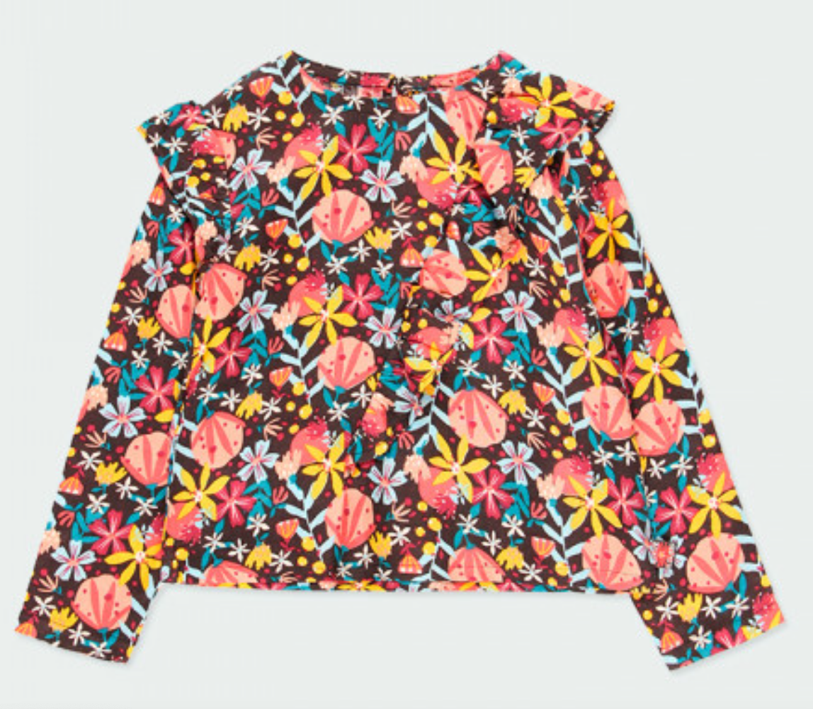 Blusa con flores 413020