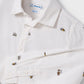 Camisa con cuello estampada