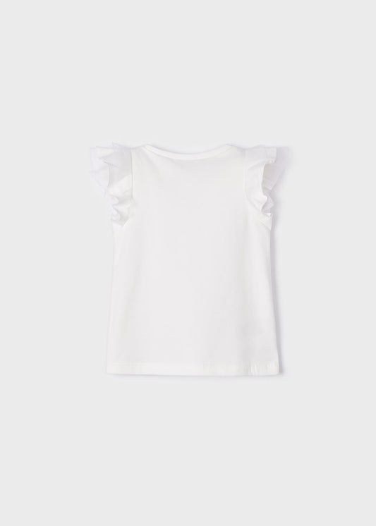 Playera niña flores 3054