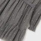 Vestido gris manga larga 7937