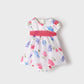 Vestido estampado con flores 1869