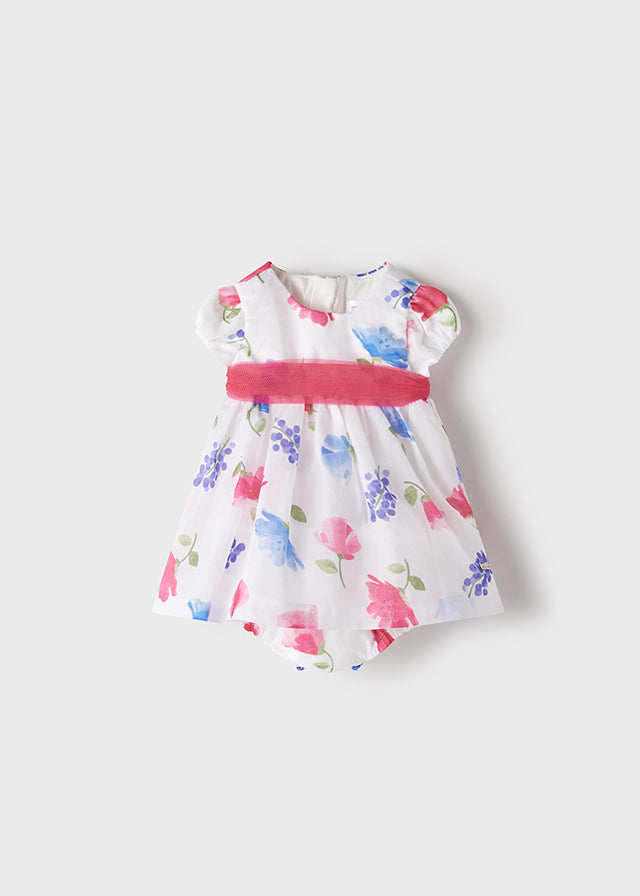Vestido estampado con flores 1869