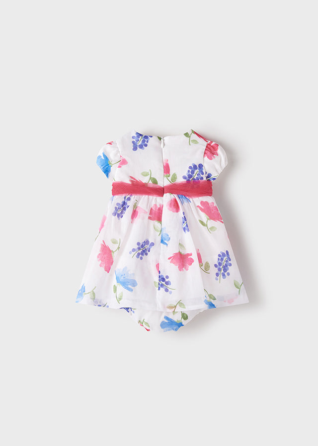 Vestido estampado con flores 1869