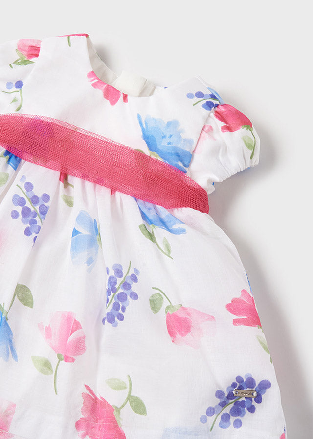 Vestido estampado con flores 1869